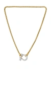 Petit Moments Chunky Carabiner Necklace In Gold