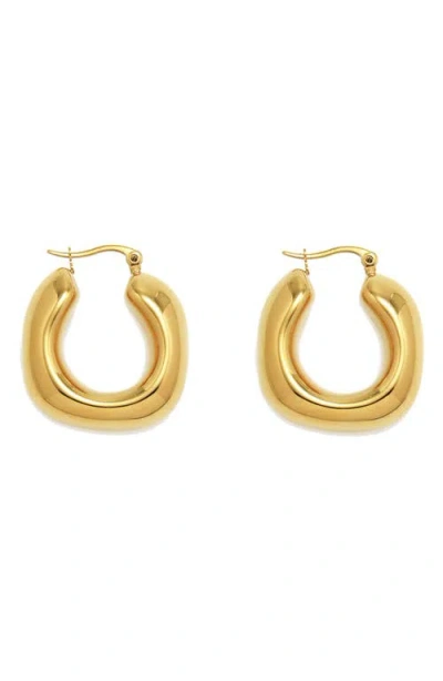 Petit Moments Chunky Hoop Earrings In Gold