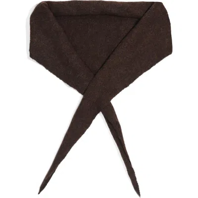 Petit Moments Courchevel Triangle Scarf In Brown