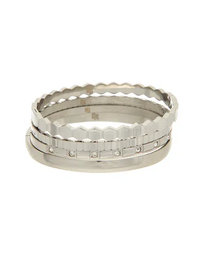 Petit Moments Cuff Stacking Bracelet In Silver