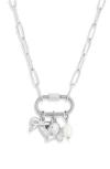 Petit Moments Cutesy Charm Necklace In Metallic