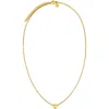 Petit Moments Dainty Heart Initial Pendant Necklace In Gold