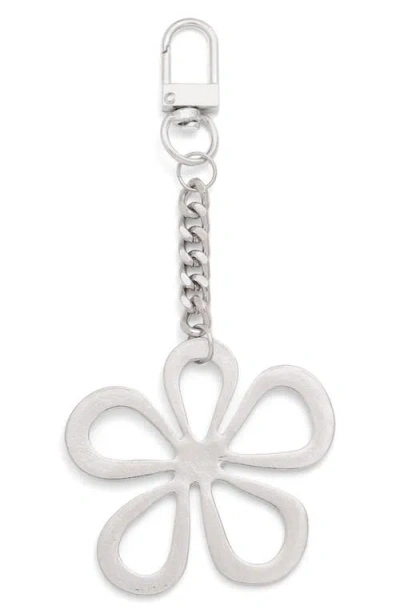 Petit Moments Daisy Keychain In Silver