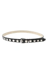 Petit Moments Disc Stud Belt In Black/ Silver