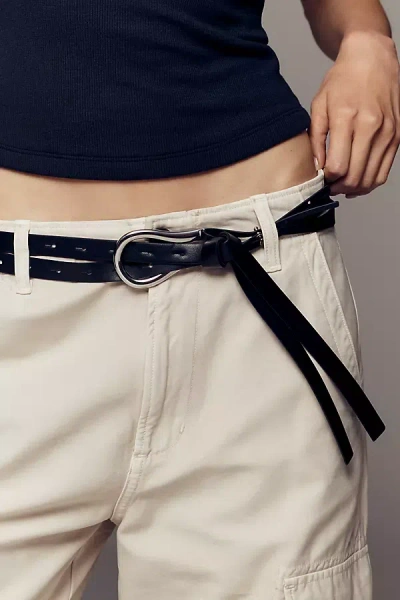 Petit Moments Double-strap Loop Belt In Black