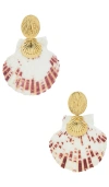 Petit Moments Embellished Shell Earrings