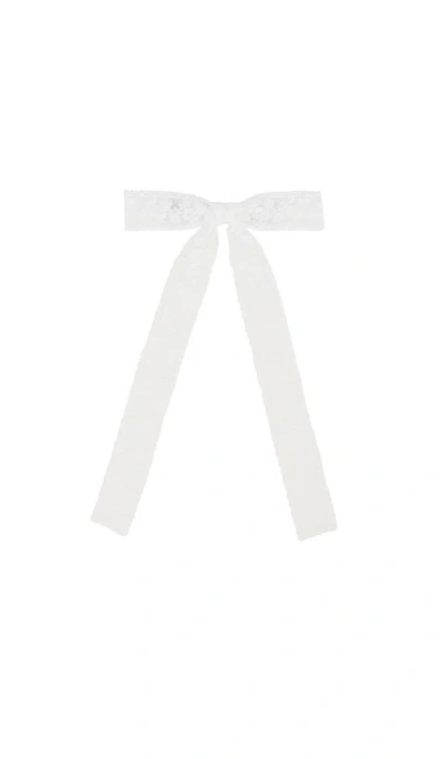 Petit Moments Femme Hair Bow In White