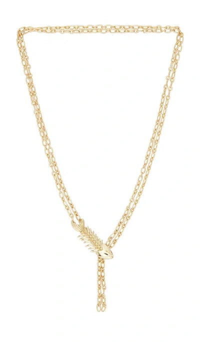 Petit Moments Fish Bone Necklace In Neutral