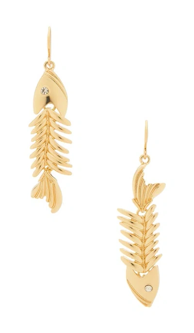 Petit Moments Fishbone Earrings In Orange