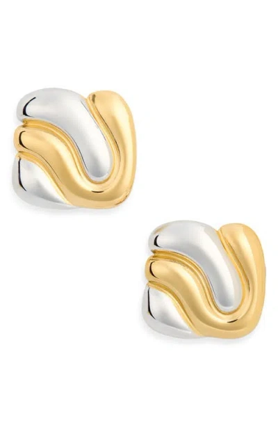 Petit Moments Harmony Two-tone Earrings In Metallic