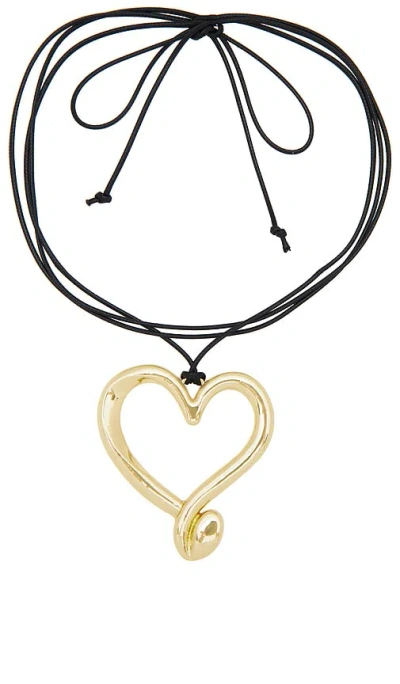 Petit Moments Heart Corded Necklace In 金色