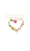 PETIT MOMENTS HEART GEM BROOCH