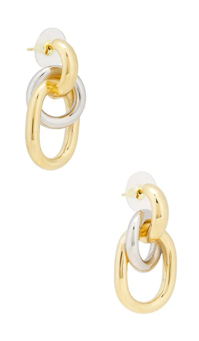 Petit Moments Hooked Chain Earrings In 混色