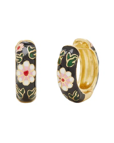 Petit Moments Hoop Earrings In Black