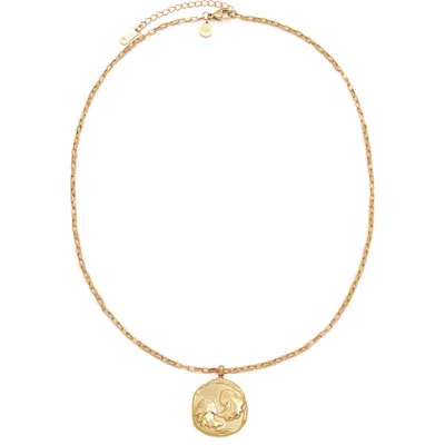 Petit Moments Horoscope Charm Necklace In Gold