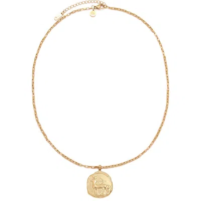 Petit Moments Horoscope Charm Necklace In Gold