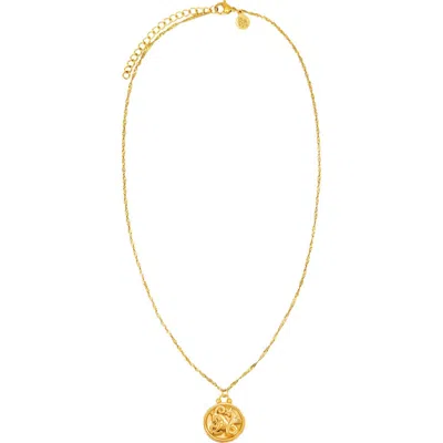 Petit Moments Horoscope Pendant Necklace In Orange