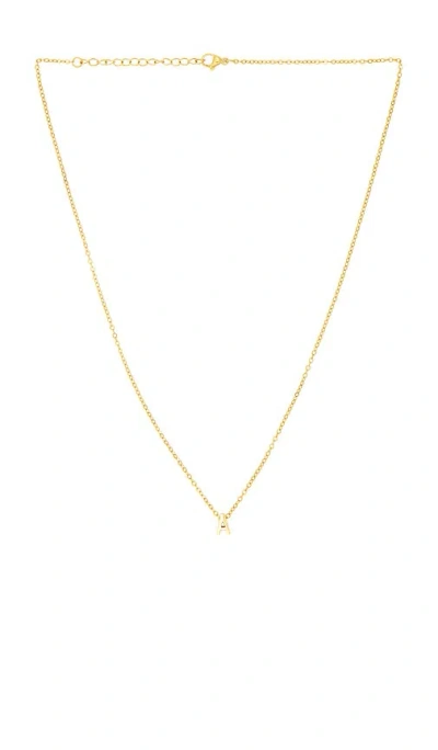 Petit Moments Initial Letter Necklace In Gold