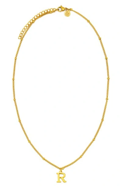Petit Moments Initial Pendant Necklace In Gold