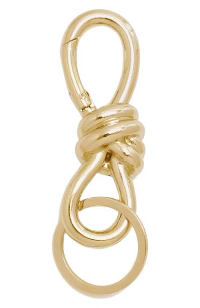 Petit Moments Knot Keychain In Gold