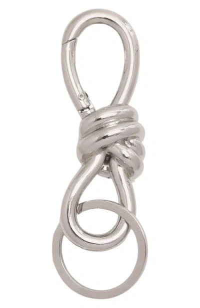 Petit Moments Knot Keychain In White