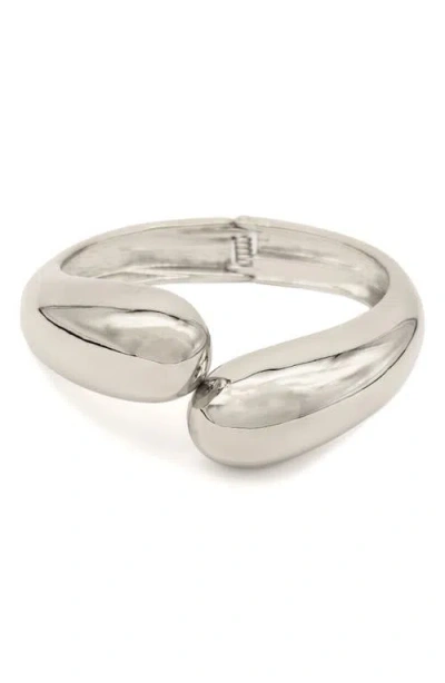 Petit Moments Livorno Bypass Cuff Bracelet In Silver