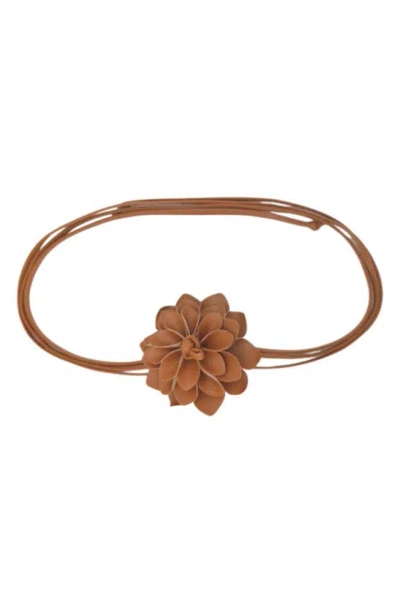 Petit Moments Lolita Floral Belt In Tan