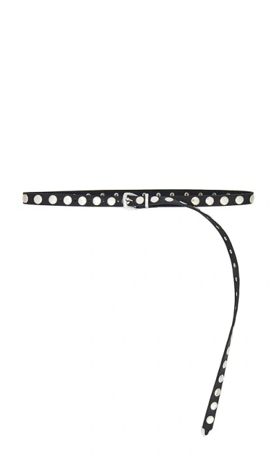 Petit Moments Long Studded Disc Belt In Black