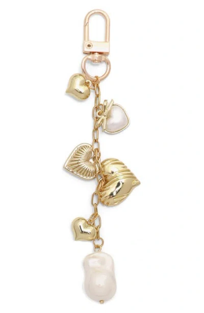 Petit Moments Lover Keychain In Gold