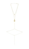 Petit Moments Lua Body Chain In Metallic Gold