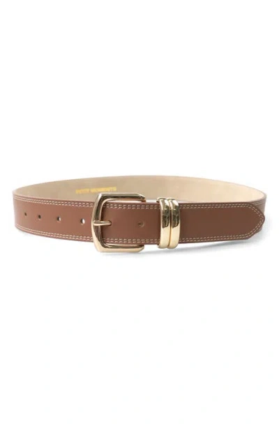 Petit Moments Madison Faux Leather Belt In Brown