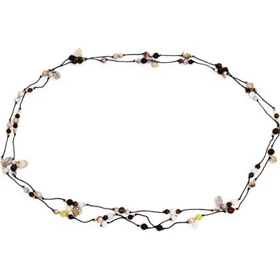 Petit Moments Majorca Beaded Belt In Red
