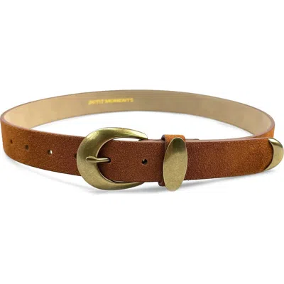 Petit Moments Marfa Leather Belt In Brown