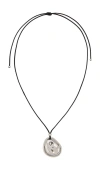 Petit Moments Margurite Necklace In Metallic Silver