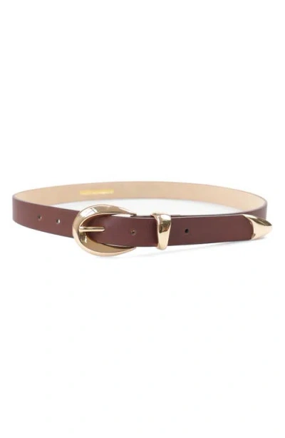 Petit Moments Marisa Faux Suede Belt In Brown
