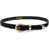 Petit Moments Marisa Leather Belt In Black