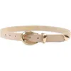 Petit Moments Marisa Leather Belt In Neutral