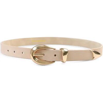 Petit Moments Marisa Leather Belt In Neutral