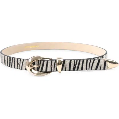 Petit Moments Marissa Faux Calf Hair Belt In Green