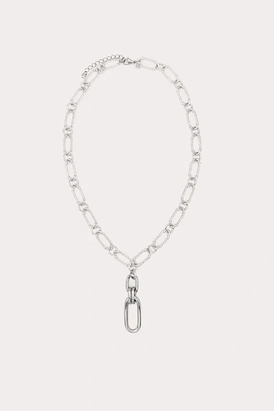 Petit Moments Mila Carabiner Necklace In Silver, Women's At Urban Outfitters