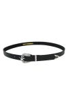 Petit Moments Modern Rodeo Belt In Black/ Silver