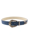 Petit Moments Modern Rodeo Belt In Dark Denim