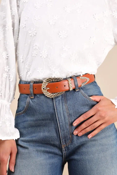 Petit Moments Modern Rodeo Brown Western Belt