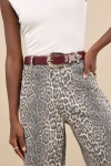 Petit Moments Modern Rodeo Burgundy Western Belt In Burgundy