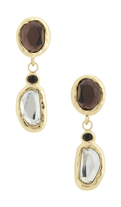 Petit Moments Mosaic Earrings In Gold