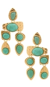 Petit Moments Multi Stone Earrings In Gold