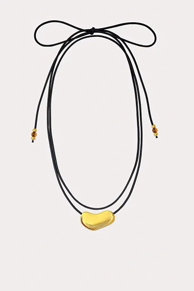 Petit Moments Nugget Corded Tie Necklace In Gold, Women's At Urban Outfitters