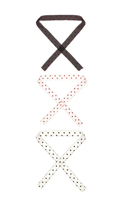Petit Moments Organza Tie Scarf 3 Packs In Multi