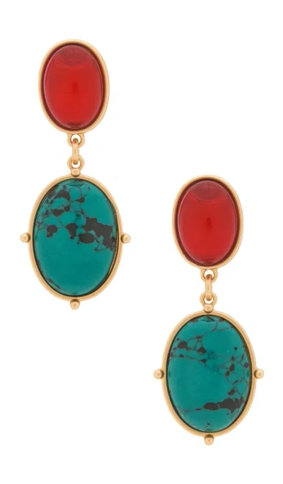 Petit Moments Palm Earrings In Gold