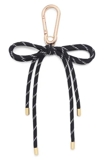 Petit Moments Paracord Bow Keychain In Black